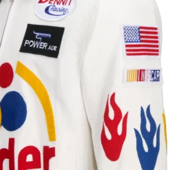 Ricky Bobby Wonder White Jacket Racing Costume Talladega Nights -Étoile Cosplay Soldes 9402d755fa