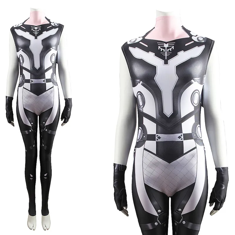 Valkyrie Cosplay Jumpsuit With Gloves Adults Kids-Thor 4: Love And Thunder 7 Valkyrie Cosplay Jumpsuit With Gloves Adults Kids-Thor 4: Love And Thunder – Image 5