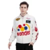 Ricky Bobby Wonder White Jacket Racing Costume Talladega Nights -Étoile Cosplay Soldes 97a270d1df