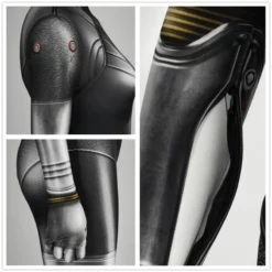 Atomic Heart Robot Twins Cosplay Jumpsuit Costume 3D Printed -Étoile Cosplay Soldes 980dd3ec0f