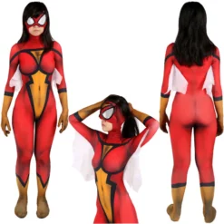 Spider-Woman Jessica Drew Cosplay Costume Adults Kids -Étoile Cosplay Soldes 98f823860c