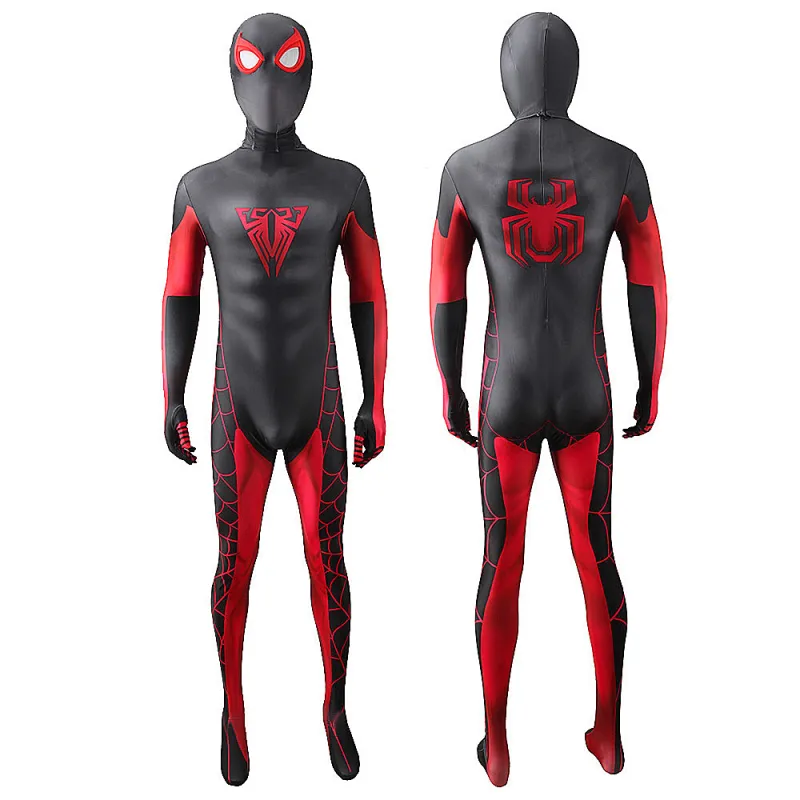 Miles Morales Spider-Man 10th Anniversary Cosplay Costume Adults Kids 4 Miles Morales Spider-Man 10th Anniversary Cosplay Costume Adults Kids – Image 2