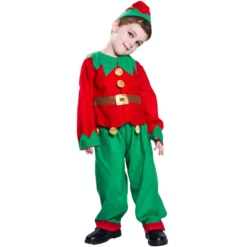 Christmas Elf Kids Party Cosplay Costume -Étoile Cosplay Soldes 9c09323b70