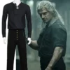 The Witcher Season 1 Geralt Of Rivia Cosplay Costume With Necklace -Étoile Cosplay Soldes 9dffcc3e92