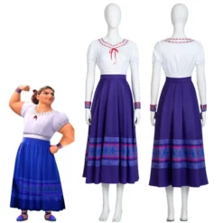 Adults Disney Encanto Luisa Madrigal Cosplay Costume
