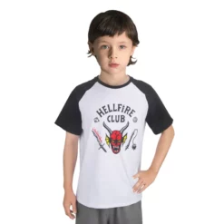 Adults Kids Stranger Things Season 4 Hellfire Club T-Shirt Short Sleeve -Étoile Cosplay Soldes AdultsKidsStrangerThingsSeason4HellfireClubT ShirtShortSleeve2 1714