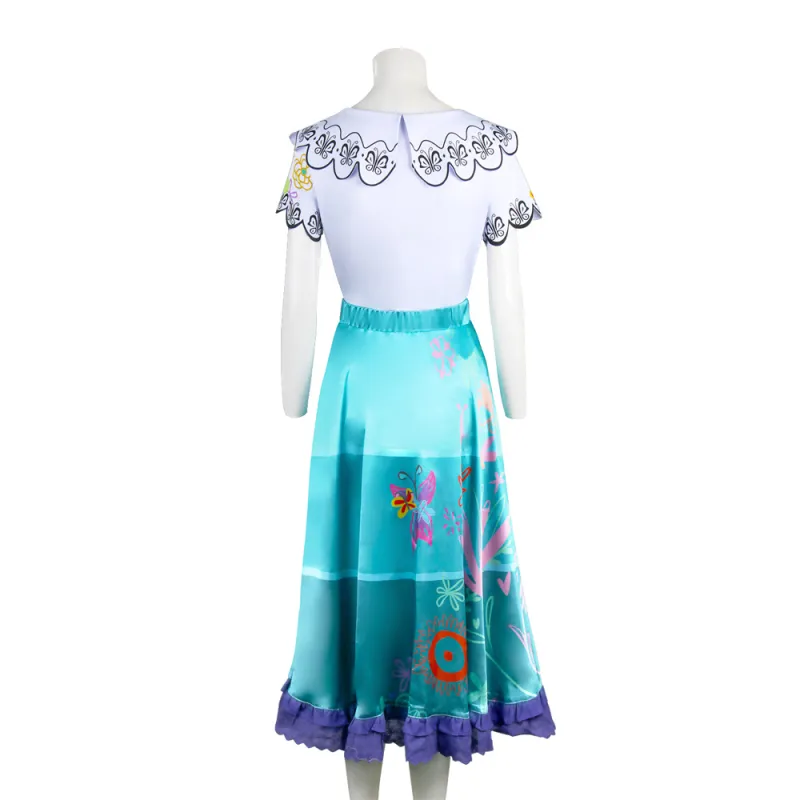 Adults Disney Encanto Mirabel Madrigal Cosplay Costume 7 Adults Disney Encanto Mirabel Madrigal Cosplay Costume – Image 5