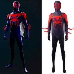 Spiderman 2099 Costume With Cape Cosplay Spider-Man: Across The Spider-Verse