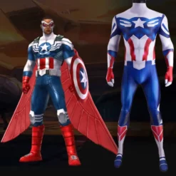 The Falcon And The Winter Soldier Sam Wilson Captain America Jumpsuit Adult Kids