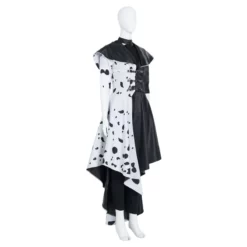 2021 Cruella De Vil Emma Stone Black White Cosplay Costume -Étoile Cosplay Soldes a9060c19b2