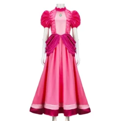 The Super Mario Bros. Movie Princess Peach Cosplay Costume Dress 12 The Super Mario Bros. Movie Princess Peach Cosplay Costume Dress -Étoile Cosplay Soldes a99abe37b4