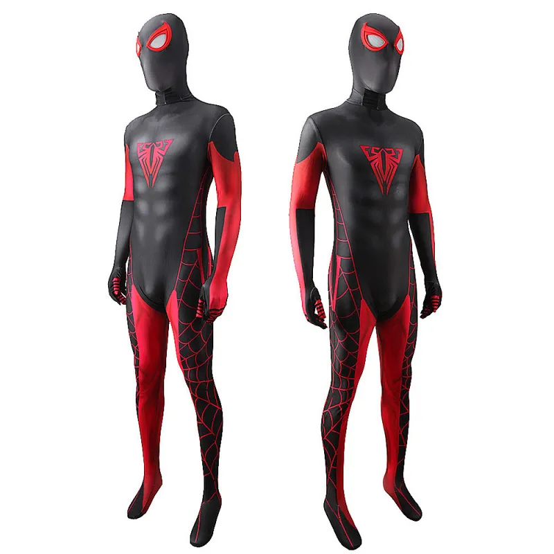 Miles Morales Spider-Man 10th Anniversary Cosplay Costume Adults Kids 5 Miles Morales Spider-Man 10th Anniversary Cosplay Costume Adults Kids – Image 3