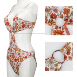 Daisy Jones & The Six Karen Sirko Floral Swimsuit Bikini -Étoile Cosplay Soldes aae520a24d