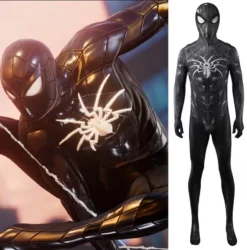 Black Spider Armour MK IV Suit Cosplay Costume Marvel's Spider-Man Remastered