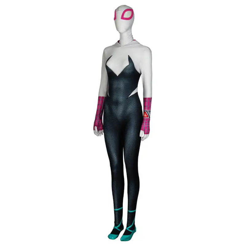 Across The Spider-Verse Spider-Gwen Stacy Costume Spider-Man Cosplay 7 Across The Spider-Verse Spider-Gwen Stacy Costume Spider-Man Cosplay – Image 5