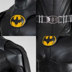 Flash Movie Michael Keaton Batman Cosplay Costume Faux Leather Edition 28 Flash Movie Michael Keaton Batman Cosplay Costume Faux Leather Edition -Étoile Cosplay Soldes b142743042