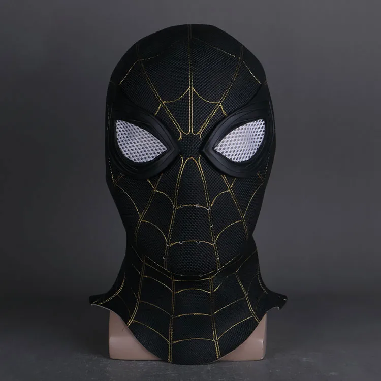 Spider-Man 3: No Way Home Black And Gold Cosplay Mask 3 Spider-Man 3: No Way Home Black And Gold Cosplay Mask