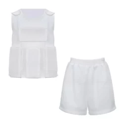 Stranger Things Season 4 Eleven White Cosplay Costume (Ready To Ship) -Étoile Cosplay Soldes bd92e1266a