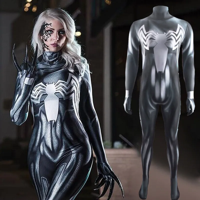 Venom 2: Let There Be Carnage She Venom Cosplay Costume Adult Kids 3 Venom 2: Let There Be Carnage She Venom Cosplay Costume Adult Kids