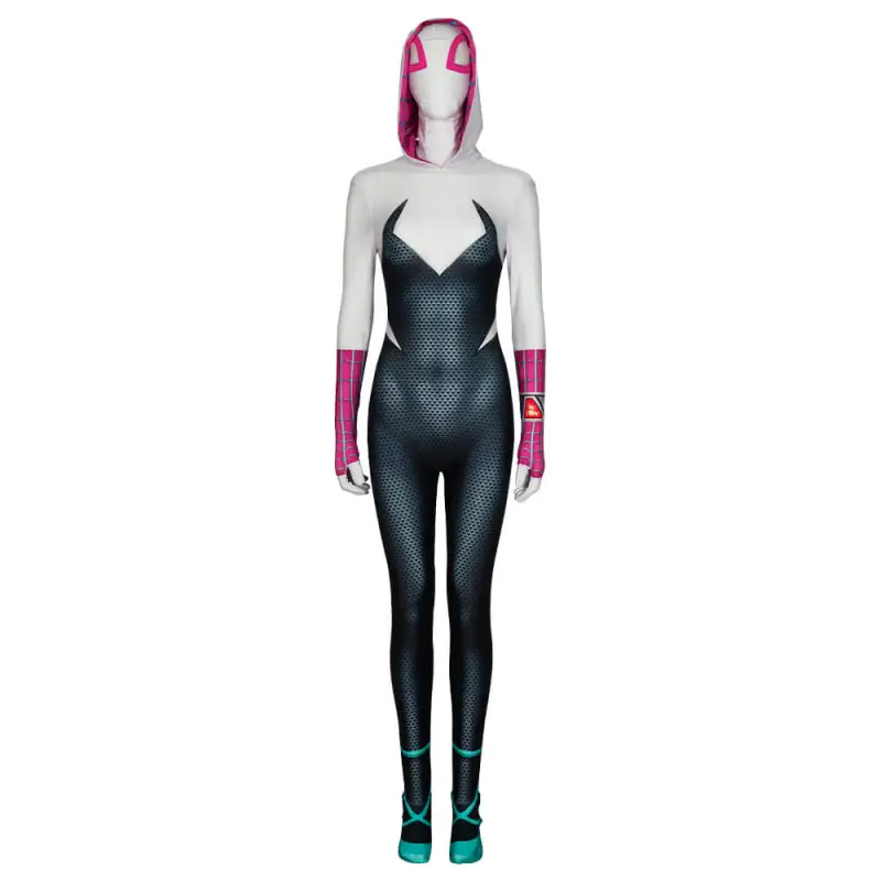 Across The Spider-Verse Spider-Gwen Stacy Costume Spider-Man Cosplay 4 Across The Spider-Verse Spider-Gwen Stacy Costume Spider-Man Cosplay – Image 2