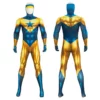 Booster Gold Cosplay Costume Michael Carter Spandex Jumpsuit