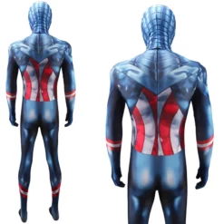 Captain America Spider-Man Cosplay Jumpsuit With Detachable Mask -Étoile Cosplay Soldes cc778bb60f