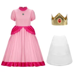 Kids Princess Peach Dress Super Mario Cosplay Costume -Étoile Cosplay Soldes cd4c6dffd0