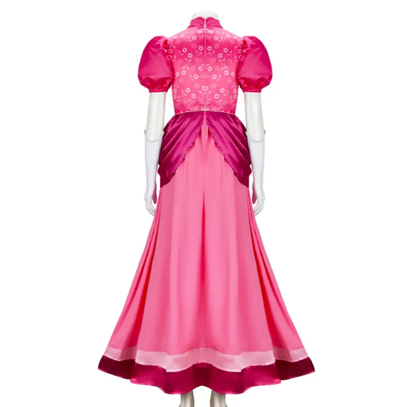 The Super Mario Bros. Movie Princess Peach Cosplay Costume Dress 6 The Super Mario Bros. Movie Princess Peach Cosplay Costume Dress – Image 4