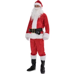 Christmas Santa Suit Cosplay Costume Fake Belly -Étoile Cosplay Soldes d269fbdb72