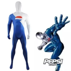 Game Pepsiman Cosplay Costume Superhero Spandex Bodysuit Mask -Étoile Cosplay Soldes d399182d7c