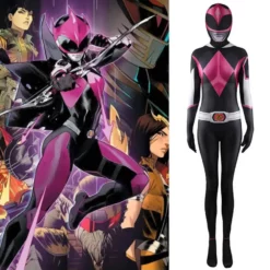 Ranger Slayer Kimberly Cosplay Costume Adult Kids Mighty Morphin Power Rangers