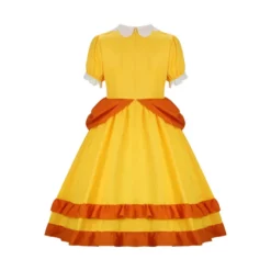 Kids Princess Daisy Dress Super Mario Cosplay Costume -Étoile Cosplay Soldes d5f726e292