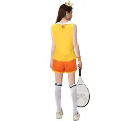 Princess Daisy Tennis Suit Mario Tennis Aces Cosplay Costume -Étoile Cosplay Soldes dac96543d6