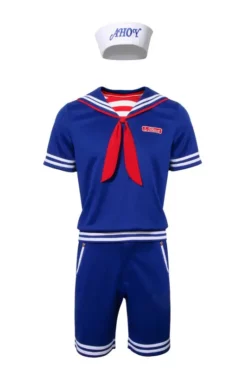 (Ready To Ship) Adults Stranger Things 3 Steve Harrington Scoops Ahoy Cosplay Costume -Étoile Cosplay Soldes db89ccbbd5