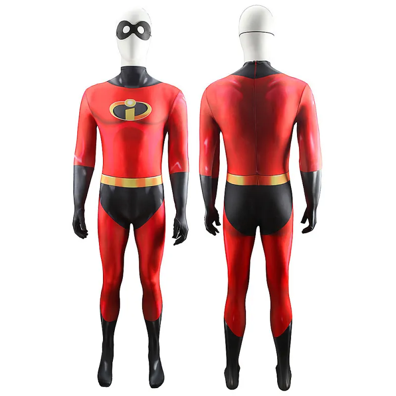 Mr. Incredible Cosplay Costume Red Adults Kids The Incredibles Bob Parr 4 Mr. Incredible Cosplay Costume Red Adults Kids The Incredibles Bob Parr – Image 2