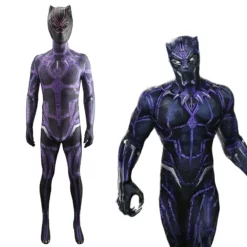 Black Panther 2 Costume With Mask Purple Adult Kids Black Panther: Wakanda Forever