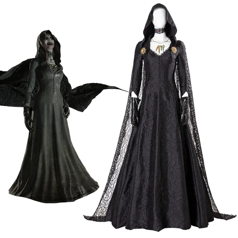 Resident Evil 8 Village Bela Daniela Dimitrescu Cosplay Costume 3 Resident Evil 8 Village Bela Daniela Dimitrescu Cosplay Costume