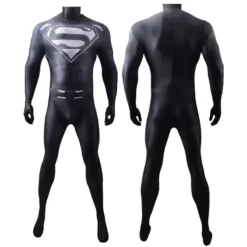 Crisis On Infinite Earths Superman Black Suit Cosplay Costume Adults Kids -Étoile Cosplay Soldes e430bba913