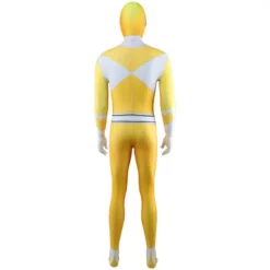 Mighty Morphin Power Rangers Yellow Ranger Cosplay Costume Trini Kwan Jumpsuit For Men -Étoile Cosplay Soldes e4c670b00e