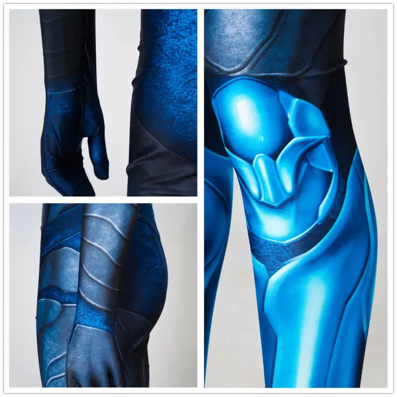 Blue Beetle Cosplay Costume Men Kids 2023 Movies 9 Blue Beetle Cosplay Costume Men Kids 2023 Movies – Image 7