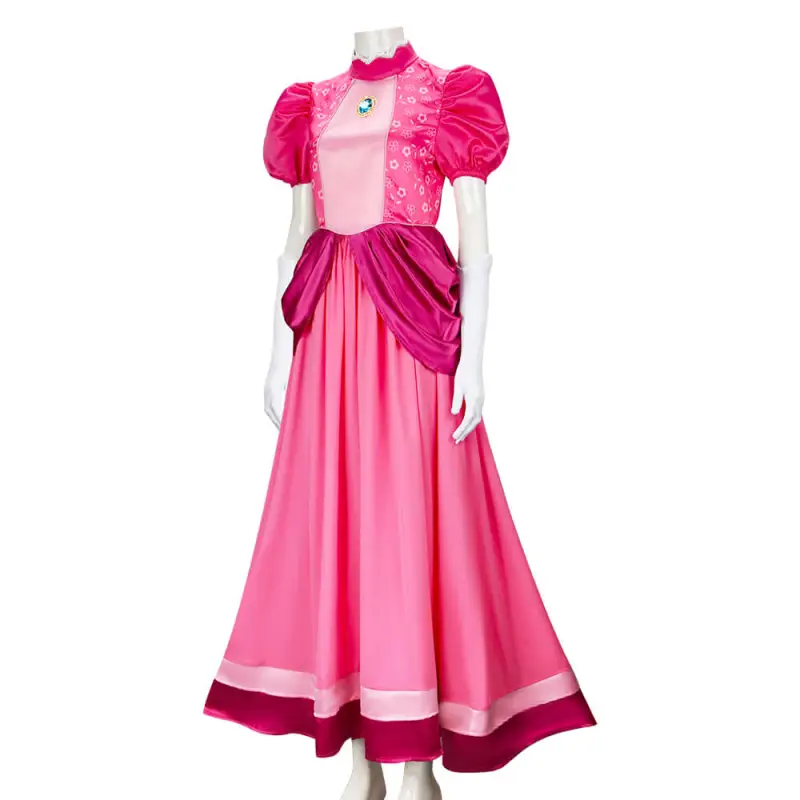 The Super Mario Bros. Movie Princess Peach Cosplay Costume Dress 7 The Super Mario Bros. Movie Princess Peach Cosplay Costume Dress – Image 5