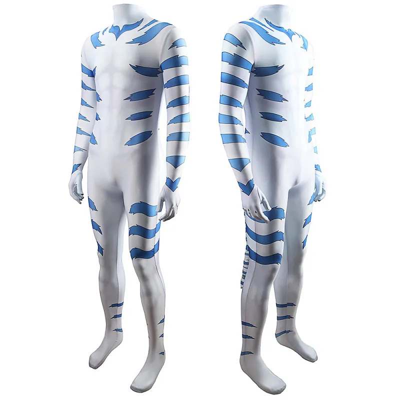 Onmyou Taisenki White Tiger Kogenta Cosplay Bodysuit Costume Adults Kids 5 Onmyou Taisenki White Tiger Kogenta Cosplay Bodysuit Costume Adults Kids – Image 3