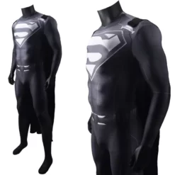 Crisis On Infinite Earths Superman Black Suit Cosplay Costume Adults Kids -Étoile Cosplay Soldes ec1af01f74
