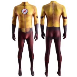 The Flash Season 3 Kid Flash Wally West Cosplay Costume Adult Kids -Étoile Cosplay Soldes ec4804a945