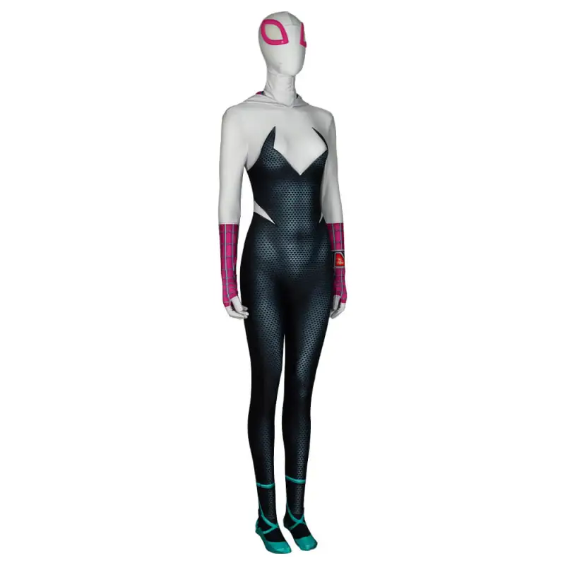 Across The Spider-Verse Spider-Gwen Stacy Costume Spider-Man Cosplay 6 Across The Spider-Verse Spider-Gwen Stacy Costume Spider-Man Cosplay – Image 4