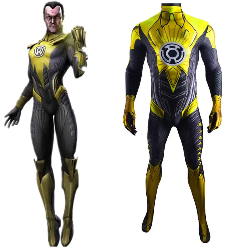 Green Lantern Thaal Sinestro Cosplay Costume Adult Kids 5 Green Lantern Thaal Sinestro Cosplay Costume Adult Kids – Image 3
