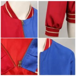Harley Quinn Red And Blue Jacket Cosplay Suicide Squad -Étoile Cosplay Soldes f8dffc7fa9