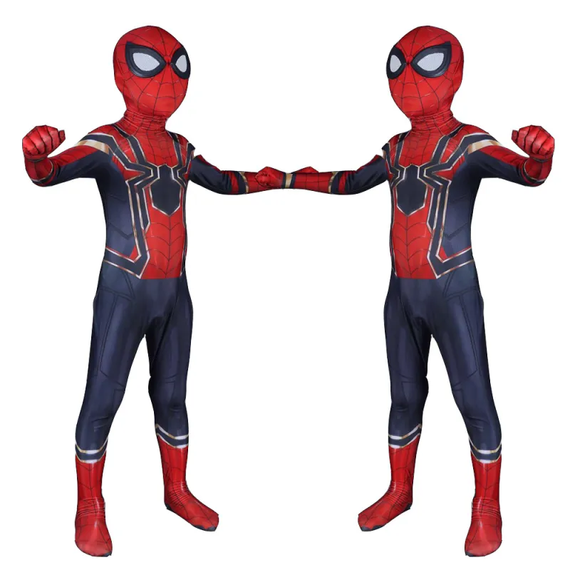 Avengers Iron Spider Spider-Man Cosplay Costume Adults Kids 10 Avengers Iron Spider Spider-Man Cosplay Costume Adults Kids – Image 8