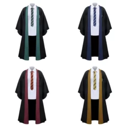 (Ready To Ship) Kids Harry Potter Halloween Costume Hogwarts Robe With Tie (without Shirt)