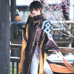 Genshin Impact Zhongli Cosplay Costume New Skin Outfit